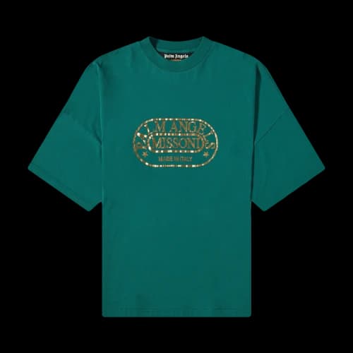 Palm Angels x Missoni Heritage Loose Tee 'Green/Yellow'