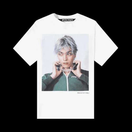 Palm Angels x David Sims Oversized Print Tee 'White'