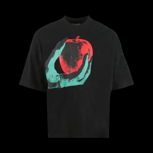 Palm Angels Apple Loose Tee 'Black/Red'