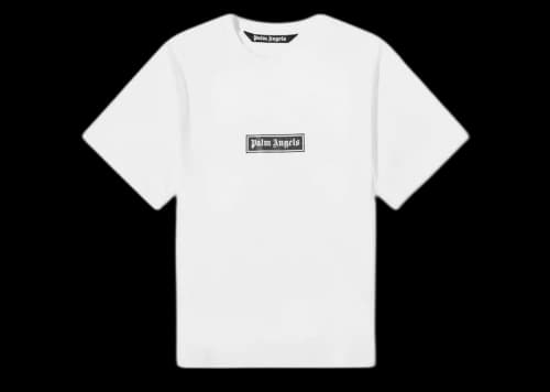 Palm Angels Garment Dyed Box Logo T-shirt White/Black