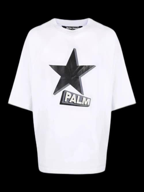 Palm Angels Rockstar Oversized T-Shirt White/Black