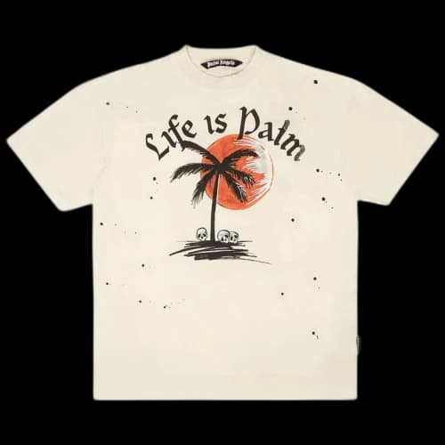 Palm Angels GD Sunset Palm Classic Tee 'Off White'