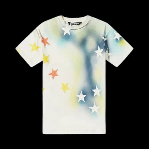 Palm Angels Sprayed Stars Vintage T-Shirt 'White'