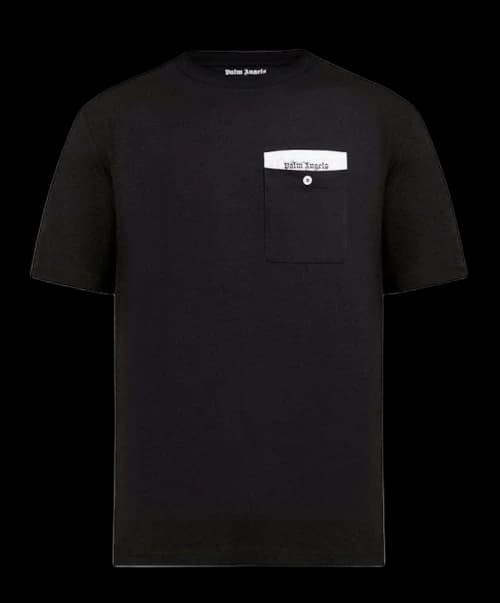 Palm Angels Logo Patch T-Shirt Black