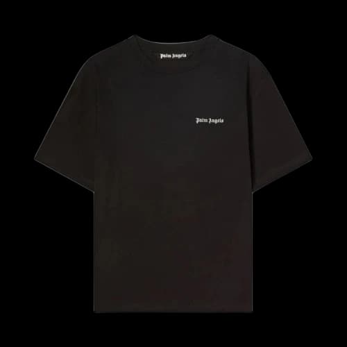 Palm Angels Embroidered Logo Slim Tee 'Black/White'