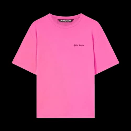Palm Angels Embroidered Logo Slim T-shirt Fuchsia/Black