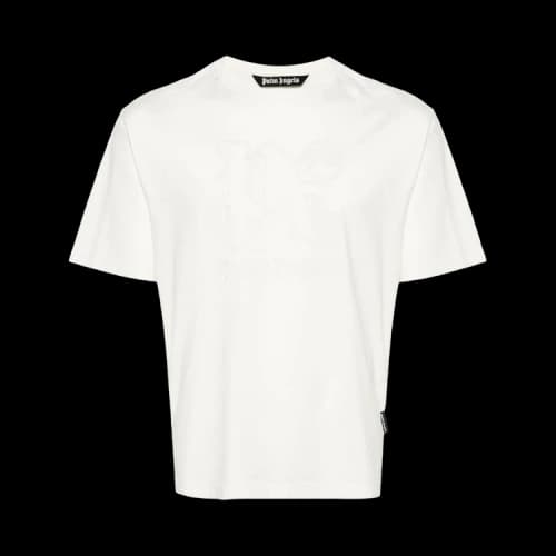 Palm Angels Monogram Statement Slim Tee 'Off White'