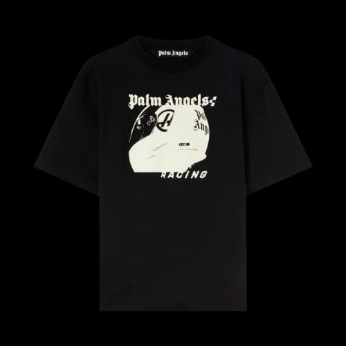 Palm Angels PA Helmet Slim Tee 'Black/White'