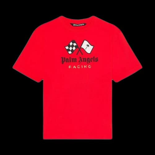 Palm Angels PA Racing Slim Tee 'Red/Black'