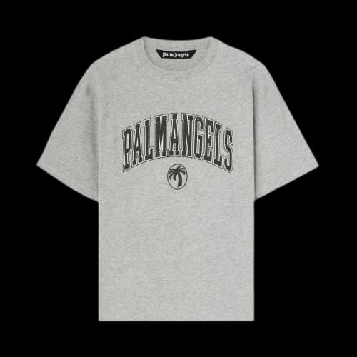 Palm Angels College Palm Slim Tee 'Grey Melange'