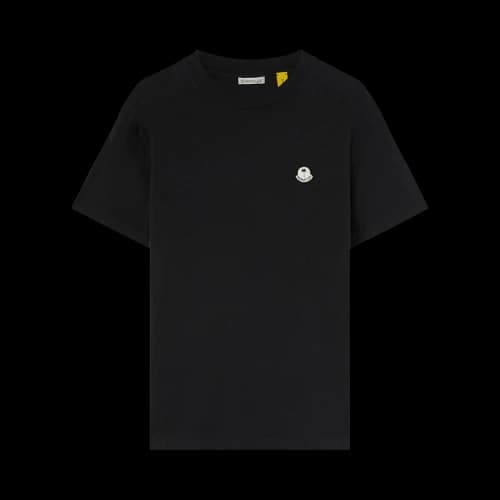 Moncler x Palm Angels Logo Patch T-Shirt 'Black/White'