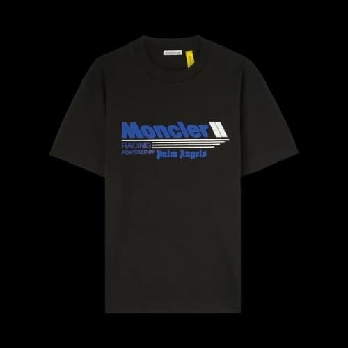Moncler x Palm Angels Racing T-Shirt Black/Blue