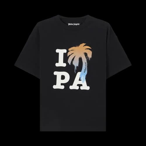 Palm Angels I Love Pa Regular Tee 'Black/White'