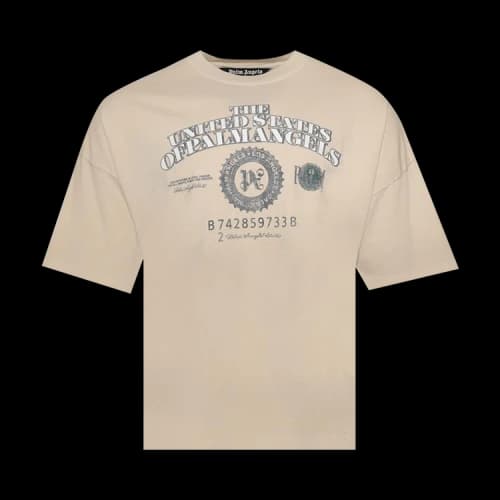 Palm Angels Dollar Loose Tee 'Ivory'