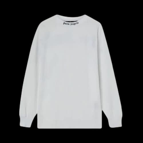 Palm Angels Long Logo T-Shirt White/Black