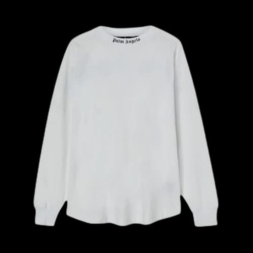 Palm Angels Classic Longsleeve Logo T-shirt White
