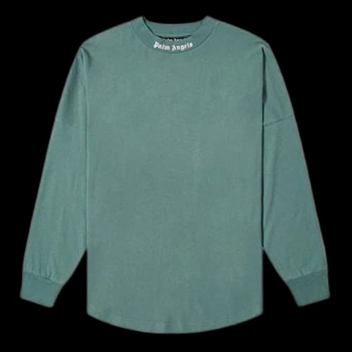 PALM ANGELS Classic Logo Long Sleeves Green