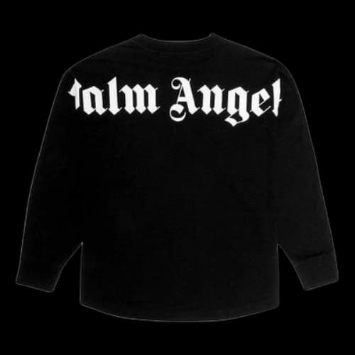 PALM ANGELS Back Large Logo Printing Long Sleeves Black