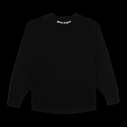 Palm Angels Classic Logo Long-Sleeve Over Tee 'Black/White'