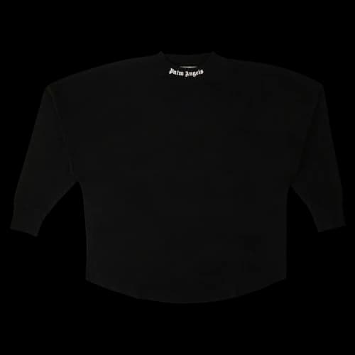 Palm Angels Logo Print Long-Sleeve T-Shirt 'Black'