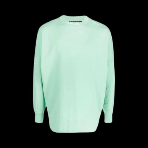 Palm Angels Classic Logo Over Long-Sleeve Tee 'Fluorescent Green'