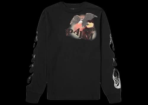 Palm Angels Eagle LS T-shirt Black