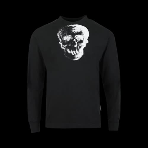 Palm Angels GD Skull Classic Tee Long-Sleeve 'Black/White'