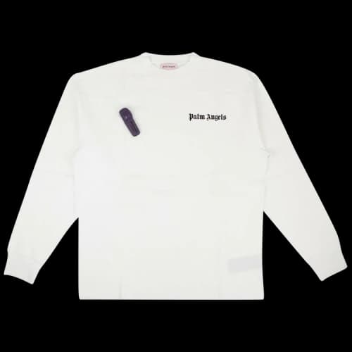 Palm Angels Security Tag Long-Sleeve T-Shirt 'White'