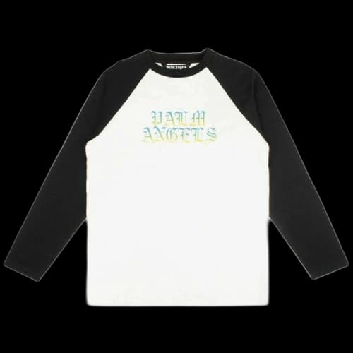 Palm Angels Hue Gothic Vintage Logo T-Shirt 'White/Black'