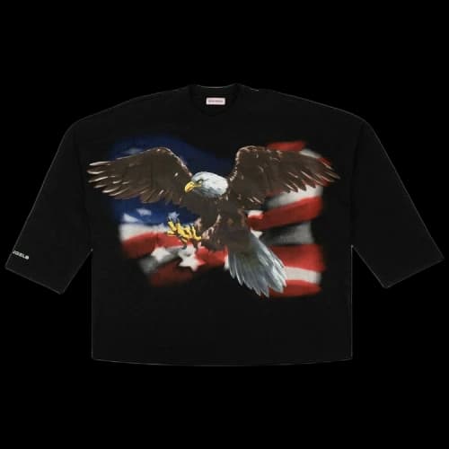Palm Angels Eagle Loose Long-Sleeve T-Shirt 'Black'