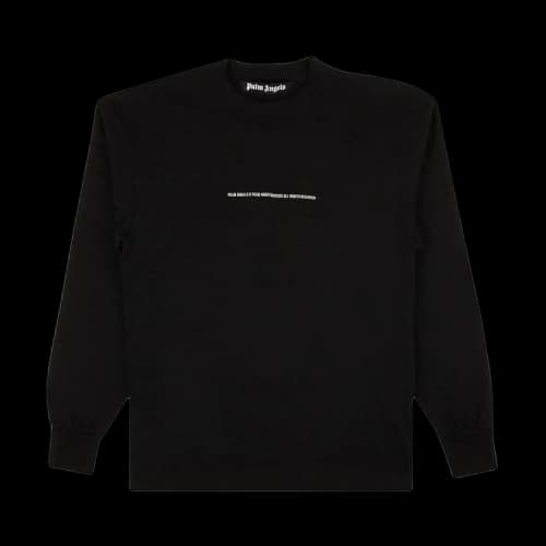 Palm Angels Palm Tree PXP Tonal Long-Sleeve T-Shirt 'Black'