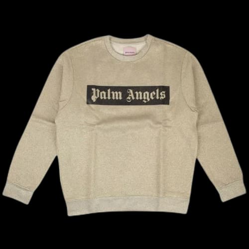 Palm Angels Logo Crewneck Sweatshirt 'Gold'