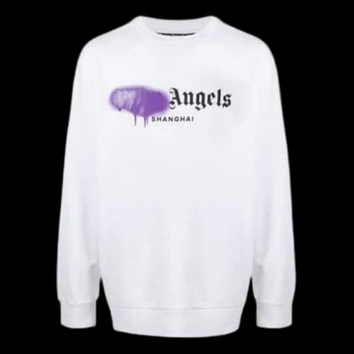 PALM ANGELS Purple Alphabet Logo Printing White