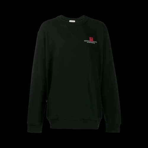 Palm Angels Chest Logo Crewneck Sweatshirt 'Black'
