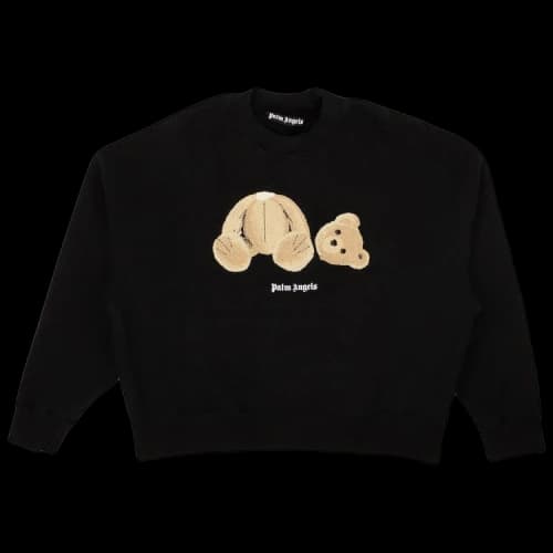 Palm Angels Bear Printed Crewneck 'Black/Brown'