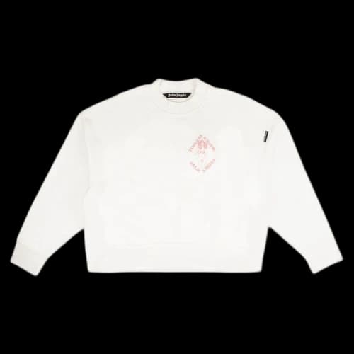 Palm Angels Topless Exotic Club Crewneck 'White'