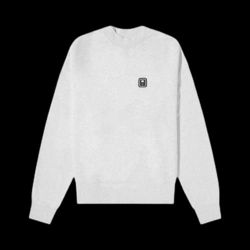 Palm Angels Small Graphic Crewneck 'Heather Grey'