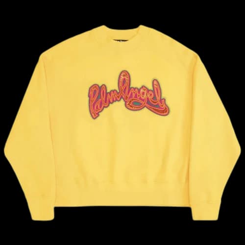Palm Angels Seasonal Logo Crew 'Yellow/Orange'