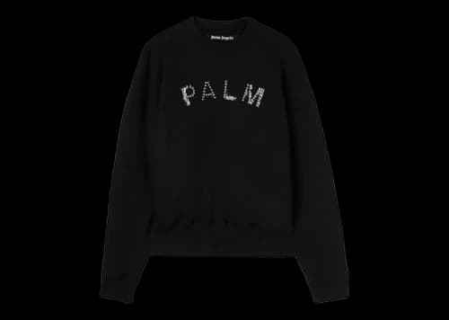 Palm Angels Studded Logo Sweatshirt Black/Black