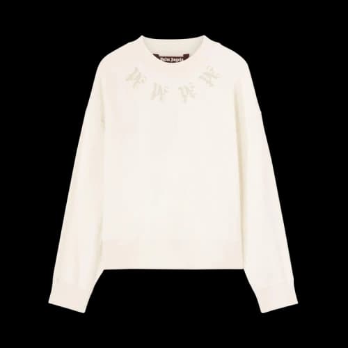 Palm Angels Statement Monogram Sweatshirt 'Light Beige'
