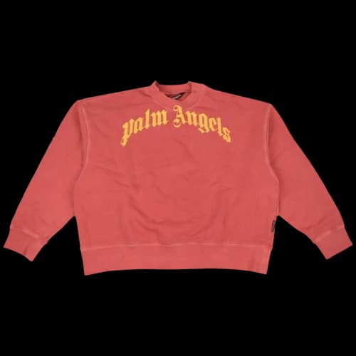 Palm Angels Vintage Wash Sweatshirt 'Red'