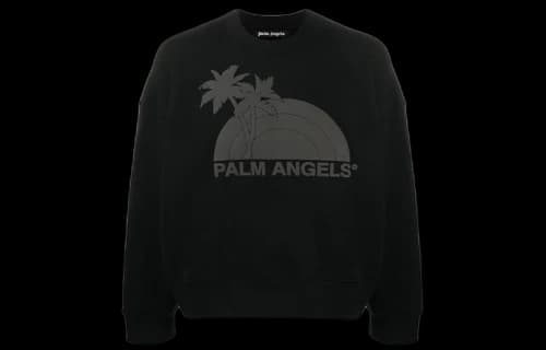 PALM ANGELS Printing Pullover Black