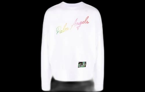 Palm Angels Miami Logo Crewneck White