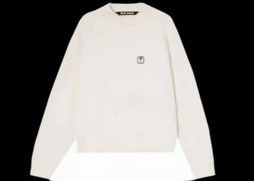 Palm Angels Palm Tree PXP Sweatshirt Off White/Green