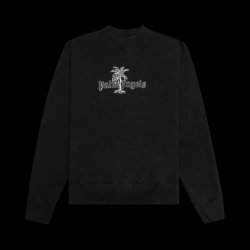 Palm Angels Sunset Palms Crewneck 'Black/White'