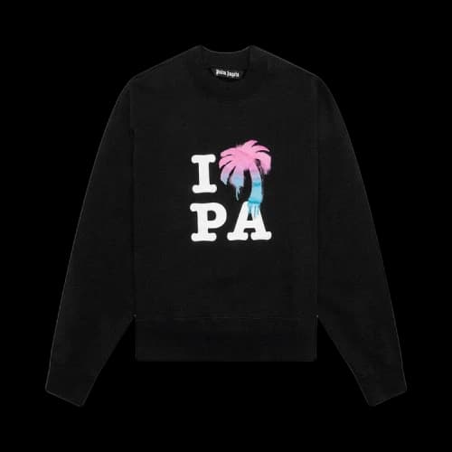 Palm Angels I Love PA Sweatshirt Black/Multi