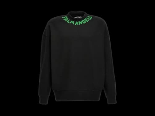 Palm Angels Seasonal Logo Sweatshirt Black/Green