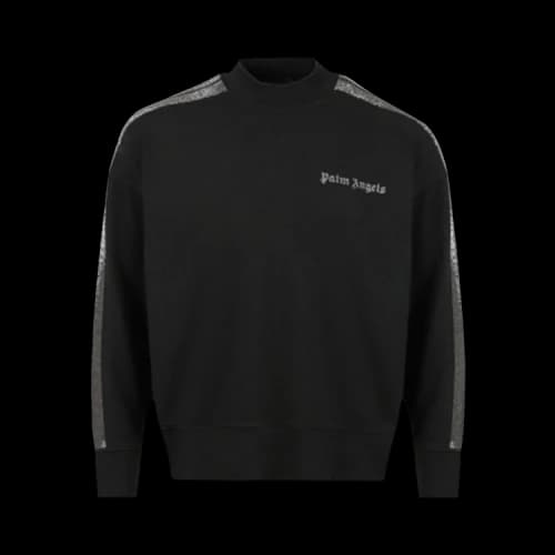 Palm Angels PXP Studded Side Band Crew 'Black/Silver'