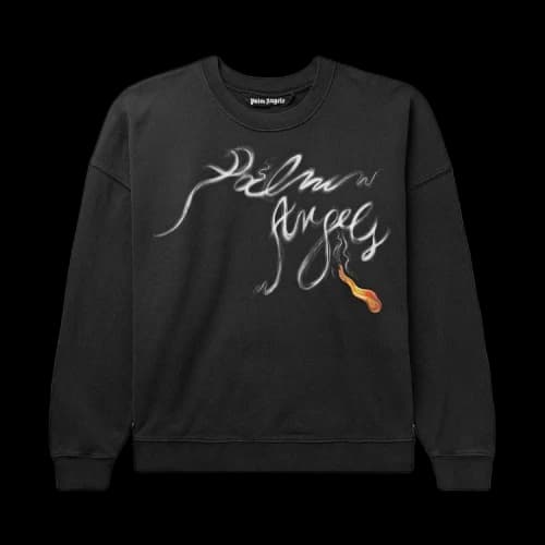 Palm Angels Foggy Sweatshirt 'Black White'