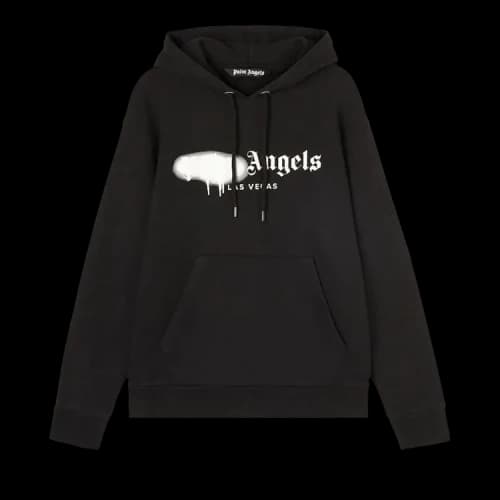 Palm Angels Las Vegas Sprayed Hoodie Black/White